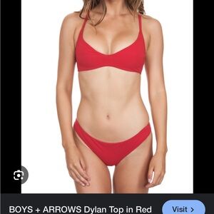 Boys + Arrows Dylan Top in Red